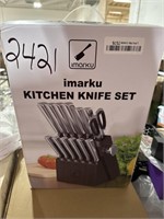 Imarku kitchen knife set condition unknown,
