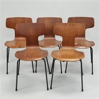 5 Fritz Hansen for Arne Jacobsen ant chairs #3103
