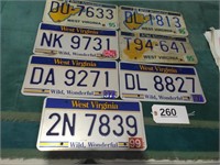 7 West Virginia License Plates