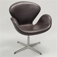 Arne Jacobsen Fritz Hansen leather upholstered