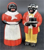 Vintage Aunt Jemima Uncle Moses S&P Shakers