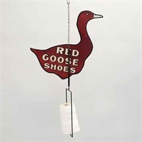 Red Goose antique tin advertising string holder -