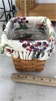 1994 Longaberger Basket w/linear & protector