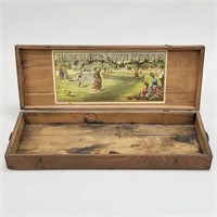 Horseman's Lawn Tennis oak case with early paper