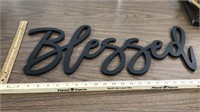 Wooden Blessed sign