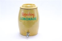 Lemonade Crock Yellow Stoneware w/lid