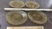Vintage Commemorative bicentennial amber Plates