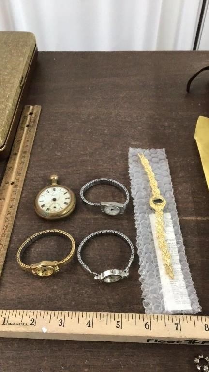 Lady watches & pocket watch(needs some help)