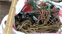 Vintage Christmas cords & sockets