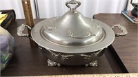 Silver Plated serving dish with lid