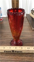 70’s Le Smith Amberina Grape Vase
