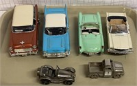 Diecast Cars 1:24 1955, 1967 Bel Air, Mustang &