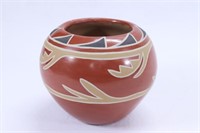 Southwest Pueblo Redware Pottery Bowl