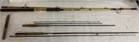 2) Vtg Fly Rods & Olympic 2010 10ft Fishing Rod