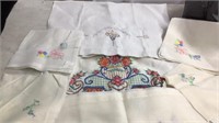 Cross stitch hand towels & napkins