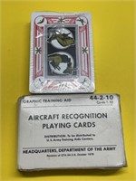Sealed Military aircraft training playing cards