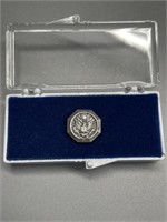 25 year Military service pin in case