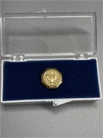 35 year Military service pin in case