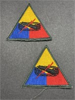 US military patch armor division lot of two