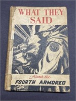 WW2 4th Armored Division magazine articles and