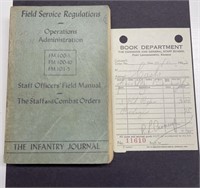 US military Infantry Journal book Field service