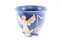 Weller Blue Angel Jardiniere 10.5" Flower Pot