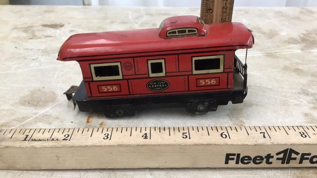 Vintage metal caboose