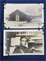 WW1 military real photo Soldier Barracks postcard