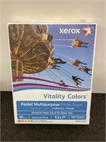 New Xerox Vitality 5 Pastel Colors Printer Paper