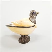 Gabriella Binazzi Italian silverplate shell bird