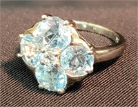 Sterling Silver Glacier Topaz Ring