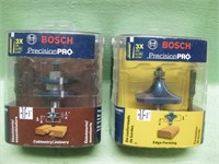 2 Bosch Precision Pro Router Bits - Appear Unused