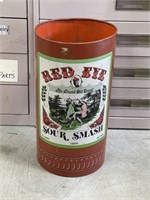 Large Red Eye Smash liquor tin advertising. 16