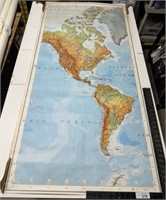Old world map, army map service, corps of