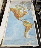 Old world map, army map service, corps of