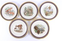 Lenox Ltd Issue Woodland Wildlife Plates, 1978 (5)