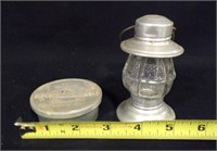 Vintage Collapsible  Cup, Lantern Glass  Container