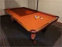 A.E Schmidt Co. pool table early 1900's