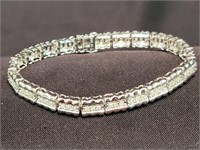 Sterling Silver 1.30CTW Round Diamond Bracelet