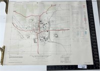 Old map, German military, Map LANDAU  Germany,