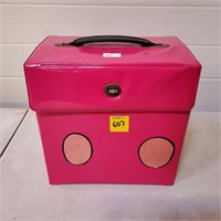 Pink Case w/ 45 Records