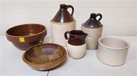 Stoneware Jugs, Pitcher, Robinson Pottery