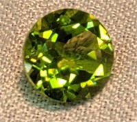 2.00CT 8mm Round Manchurian Peridot Mined