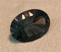 12.50CT 18x13mm Oval Quantum Cut Chinese Fluorite