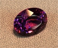 4.50CT Created Color Change Cranberry Zandrite