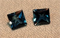 1.50CT 5x5mm Matched Pair London Blue Topaz