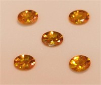 1.90CTW Set of 5 Serengeti Spessartite Garnet