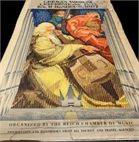 Antique poster, German musical celebration, 1935