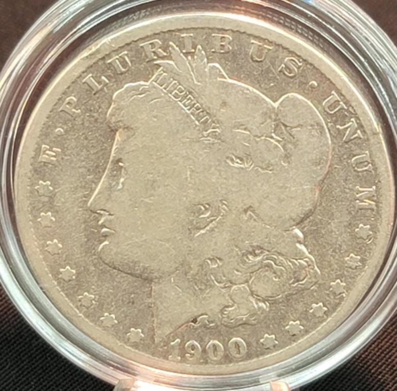 1900o Morgan 90% Silver US Dollar Coin