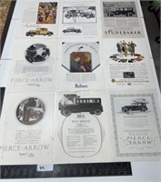 Antique automotive advertising, sheets 1920s home